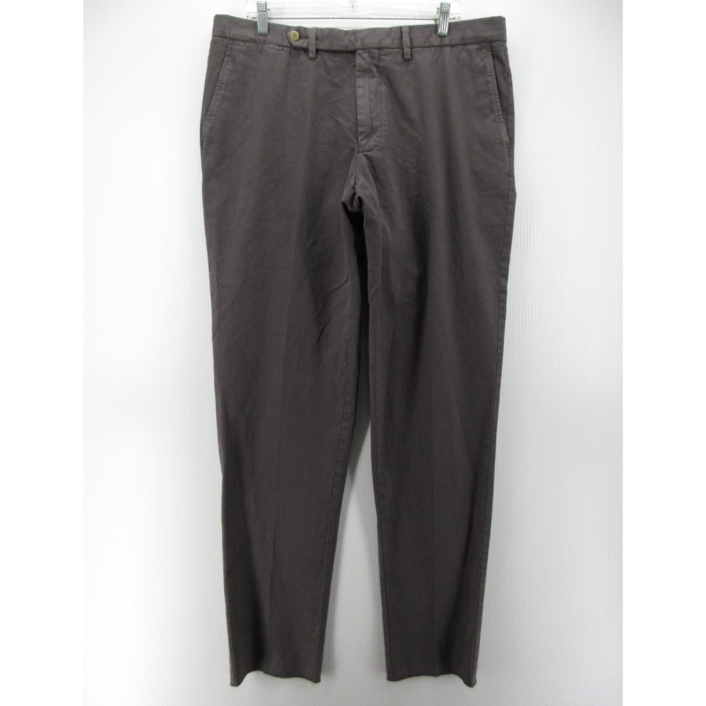Eidos Napoli Pants 40 Chino Khaki Straight Trouser Italy 40x35 $195 New